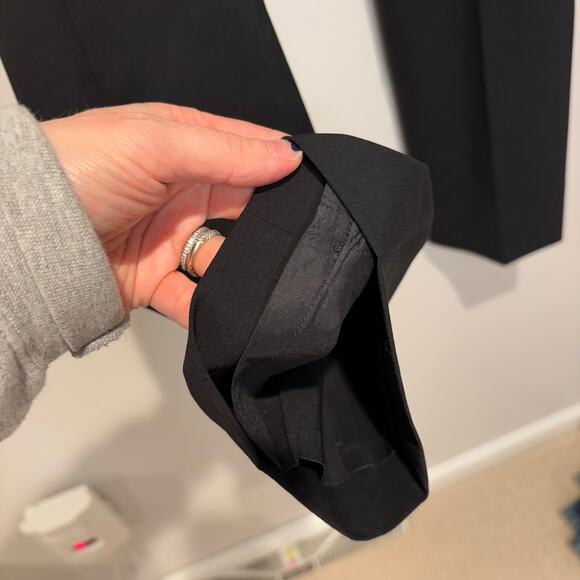 Banana Republic Womens Pants Black Size 8 Harper Pant Mid Rise Wool Blend Career - Picture 5 of 7